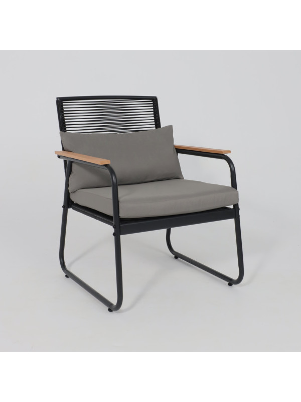 Комплект садовой мебели AksHome Gardenia черный кресло