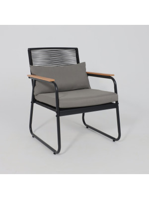 Комплект садовой мебели AksHome Gardenia черный кресло