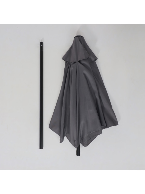 Комплект садовой мебели AksHome Picnic серый/черный зонт в разобранном виде