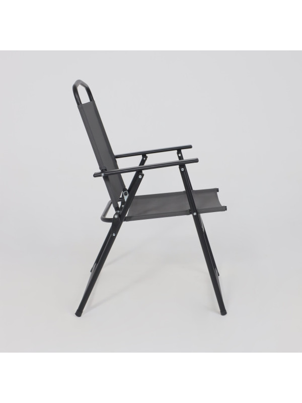 Комплект садовой мебели AksHome Picnic серый/черный кресло сбоку