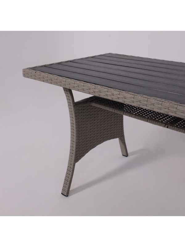 Комплект садовой мебели AksHome Rosewood серый стол вблизи