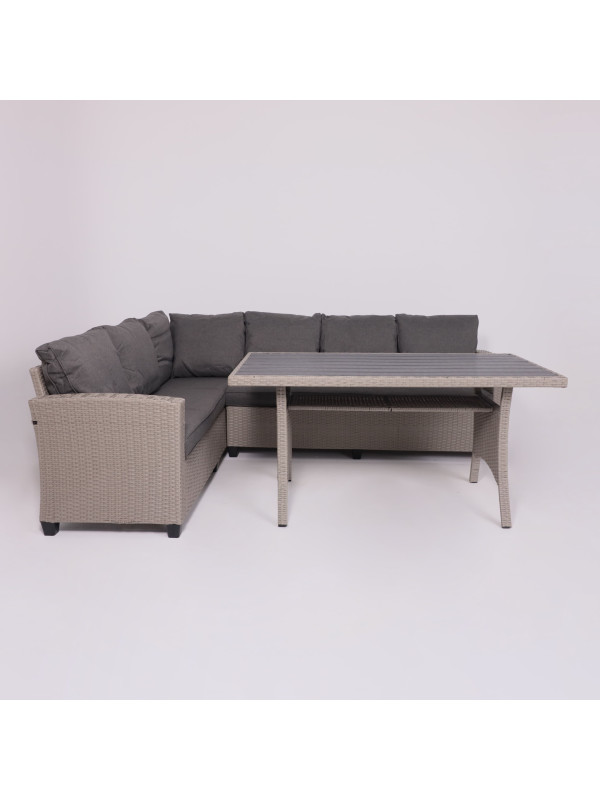 Комплект садовой мебели AksHome Rosewood серый спереди