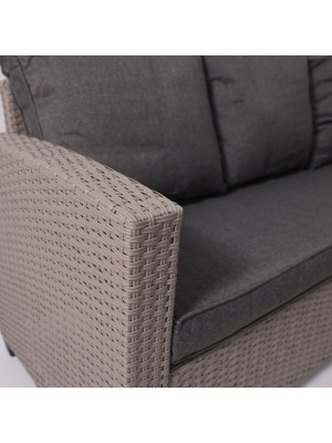 Комплект садовой мебели AksHome Rosewood серый диван вблизи