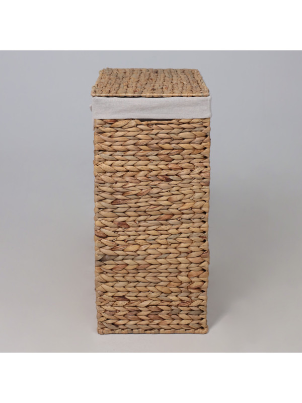 Корзина для белья AksHome Adige L бежевый сбоку