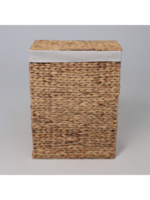 Корзина для белья AksHome Adige M бежевый спереди