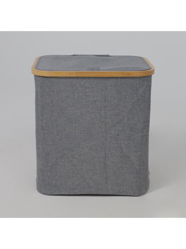 Корзина для белья AksHome Essence серый