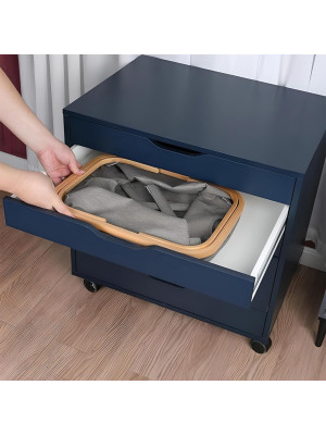 Корзина для белья AksHome Iris-2 серый складной