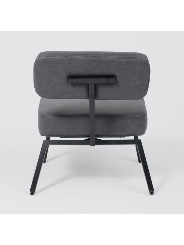 Кресло AksHome Aspen черный/черный сзади