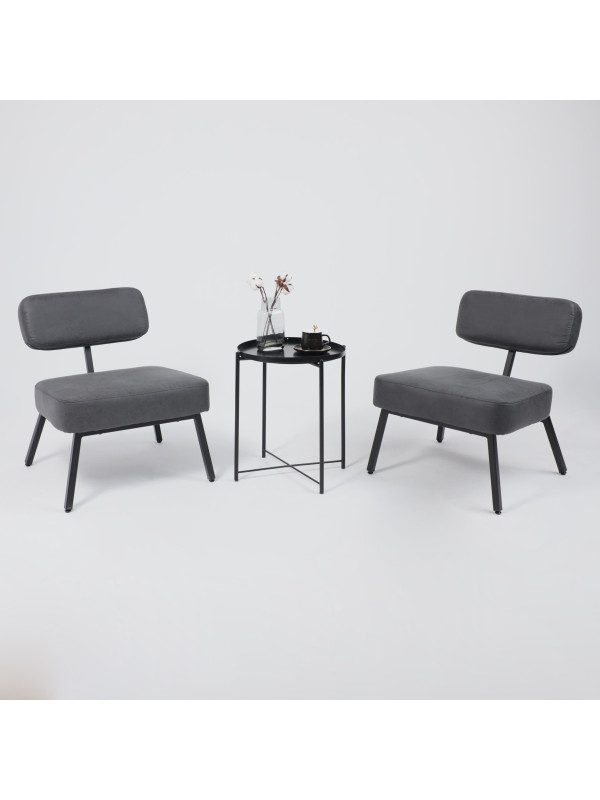 Кресло AksHome Aspen черный/черный в интерьере