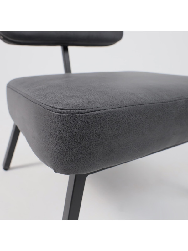 Кресло AksHome Aspen черный/черный вблизи