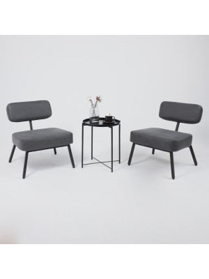 Кресло AksHome Aspen черный/черный в интерьере