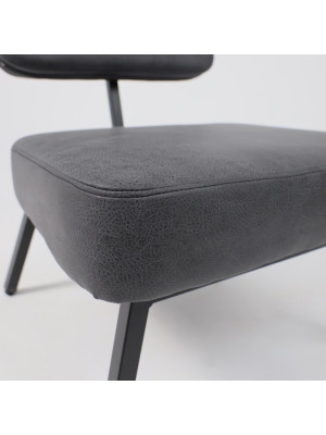 Кресло AksHome Aspen черный/черный вблизи