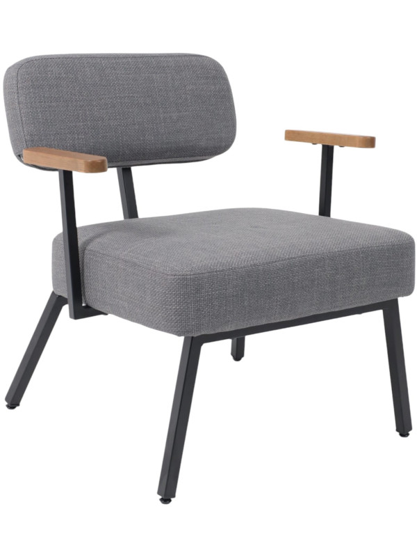 Кресло AksHome Booker серый/черный