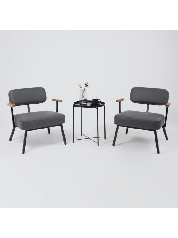 Кресло AksHome Booker черный в интерьере