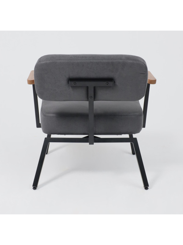 Кресло AksHome Booker черный сзади