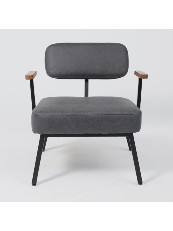 Кресло AksHome Booker черный спереди