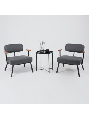 Кресло AksHome Booker черный в интерьере