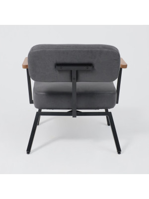 Кресло AksHome Booker черный сзади