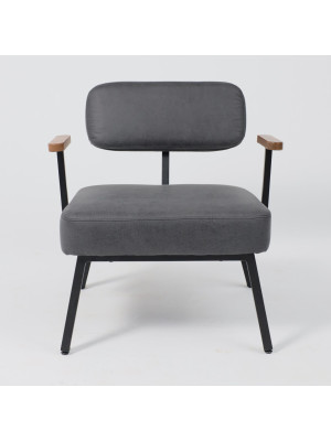 Кресло AksHome Booker черный спереди