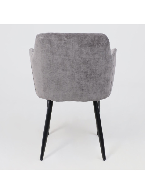 Стул AksHome Brit темно-серый/черный сзади