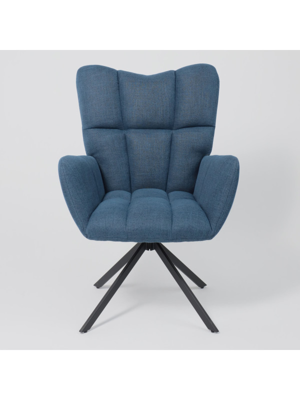 Кресло AksHome Colorado New синий/черный спереди