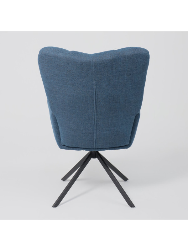 Кресло AksHome Colorado New синий/черный сзади