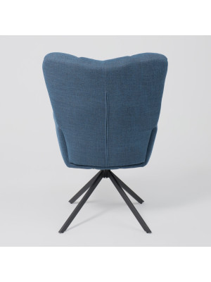 Кресло AksHome Colorado New синий/черный сзади