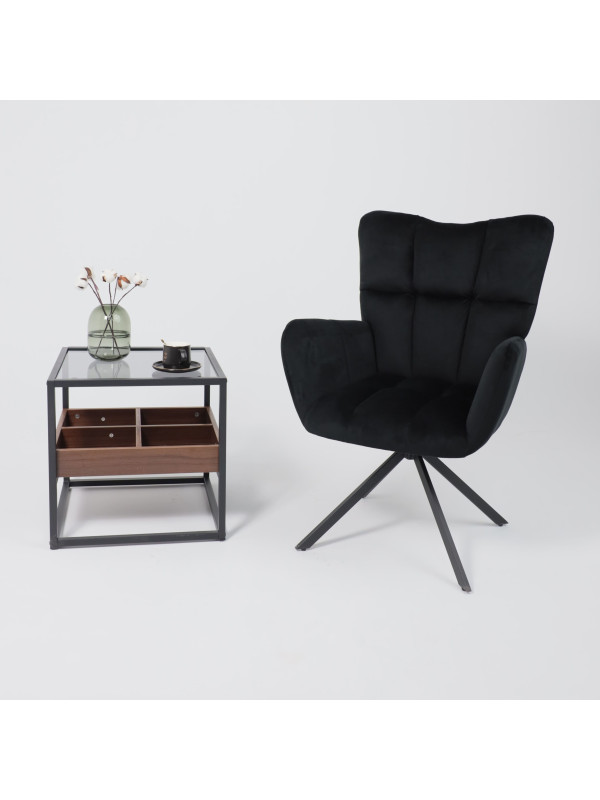 Кресло AksHome Colorado New черный в интерьере