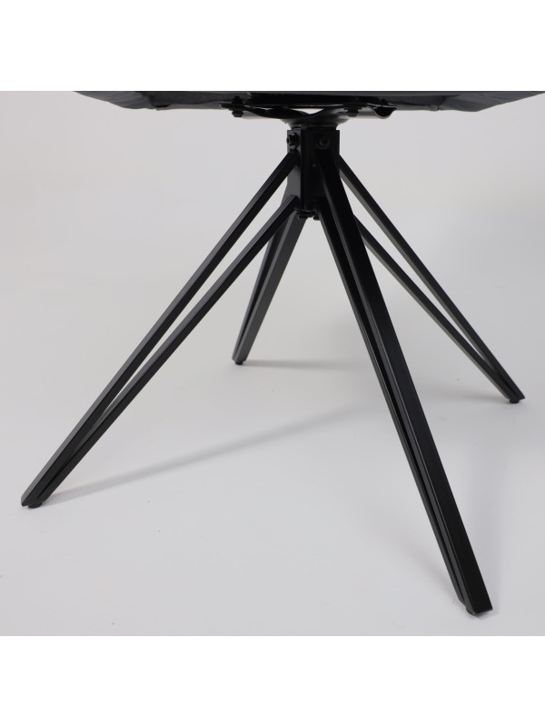 Стул AksHome Connor серый/черный ножки