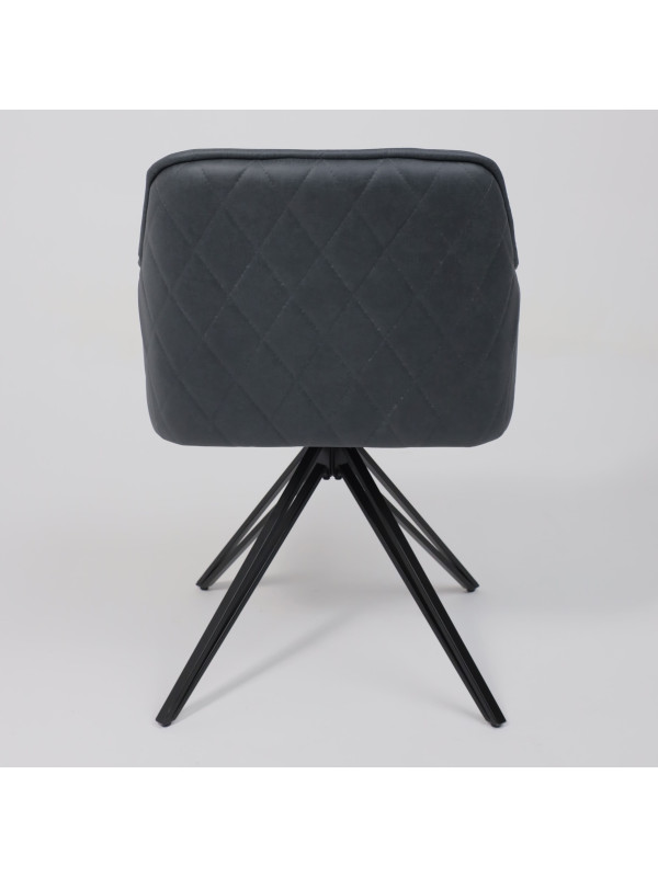 Стул AksHome Connor серый/черный сзади