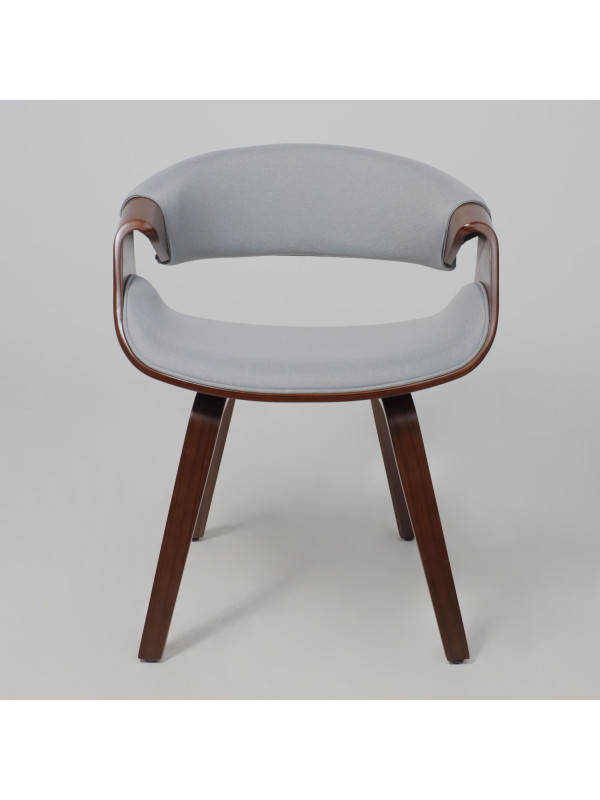 Стул AksHome Dandee серый/орех спереди