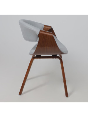 Стул AksHome Dandee серый/орех с