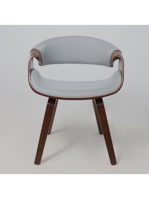 Стул AksHome Dandee серый/орех спереди