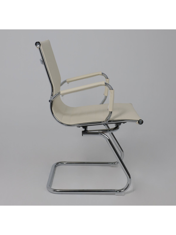 Стул офисный AksHome Dune бежевый сбоку