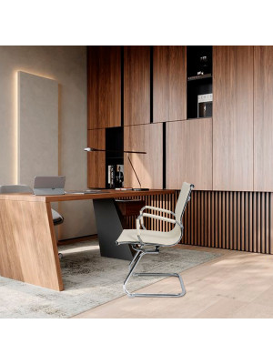 Стул офисный AksHome Dune бежевый в интерьере