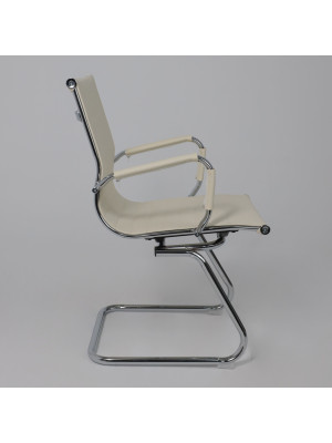 Стул офисный AksHome Dune бежевый сбоку