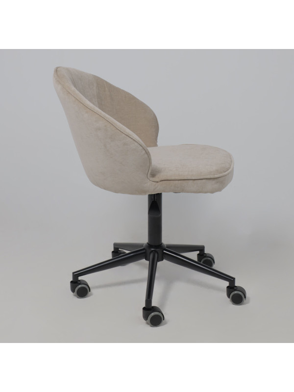 Кресло компьютерное AksHome Foxy бежевый сбоку