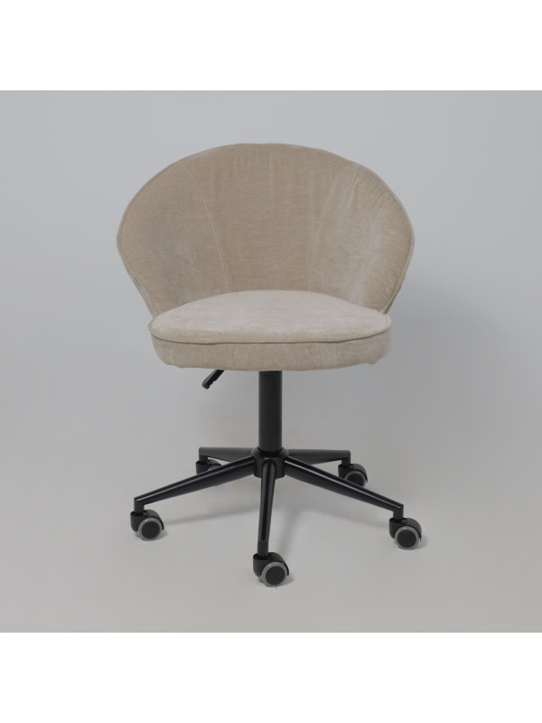 Кресло компьютерное AksHome Foxy бежевый спереди