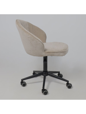 Кресло компьютерное AksHome Foxy бежевый сбоку