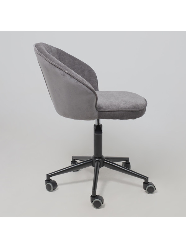 Кресло компьютерное AksHome Foxy серый сбоку