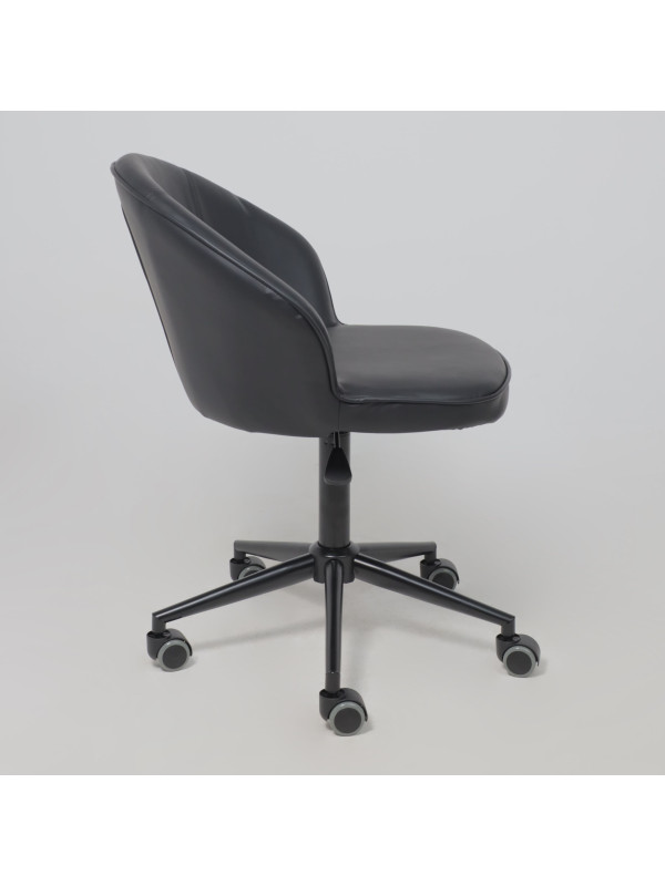 Кресло компьютерное AksHome Foxy черный сбоку