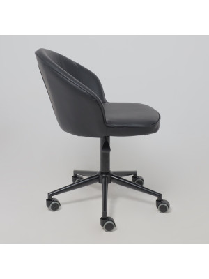 Кресло компьютерное AksHome Foxy черный сбоку