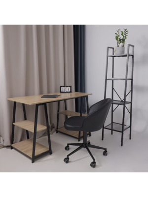 Кресло компьютерное AksHome Foxy черный в интерьере