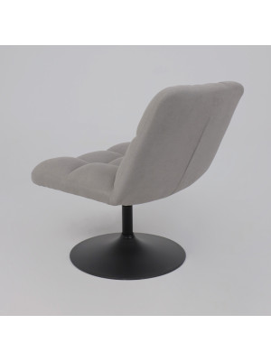 Кресло AksHome Grande серый/черный под углом