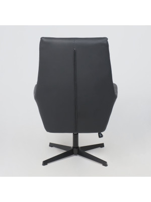 Кресло компьютерное AksHome Hudson черный сзади