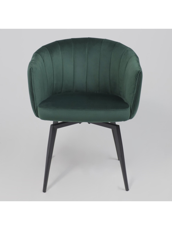 Стул AksHome Melon зеленый/черный спереди