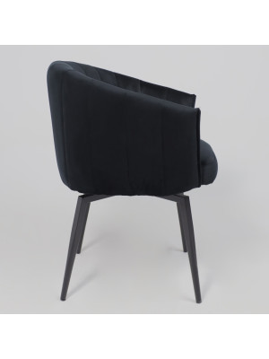 Стул AksHome Melon черный сбоку