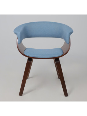 Стул AksHome Mody голубой/орех спереди
