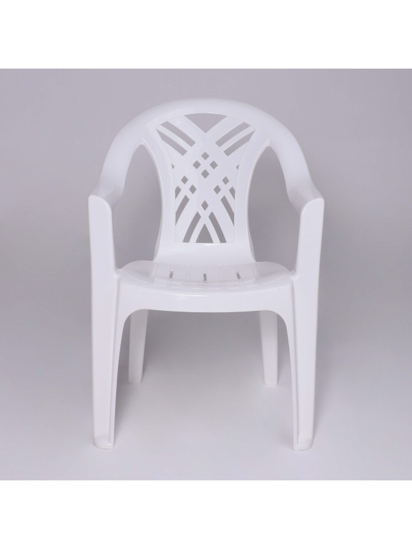 Стул садовый Стандарт Пластик Групп №6 "Престиж-2" белый спереди