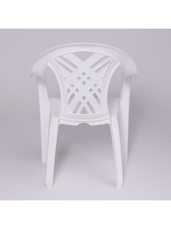 Стул садовый Стандарт Пластик Групп №6 "Престиж-2" белый сзади